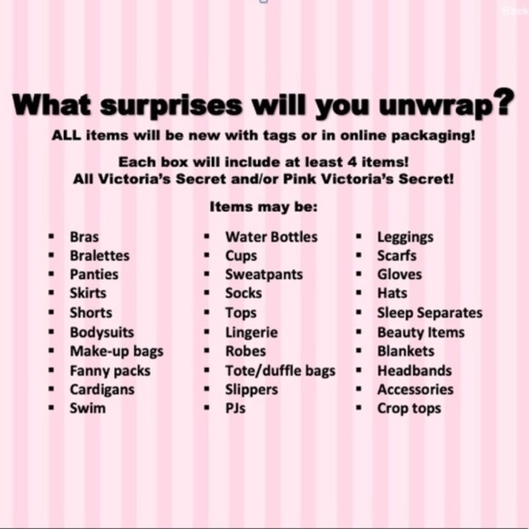 New VS Pink & Victoria’s Secret Mystery Box 📦 - Picture 3 of 7